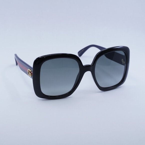 🕶️ New Gucci GG0713S 001 Sunglasses - Black Frame, Grey Gradient Lenses - Picture 5 of 11